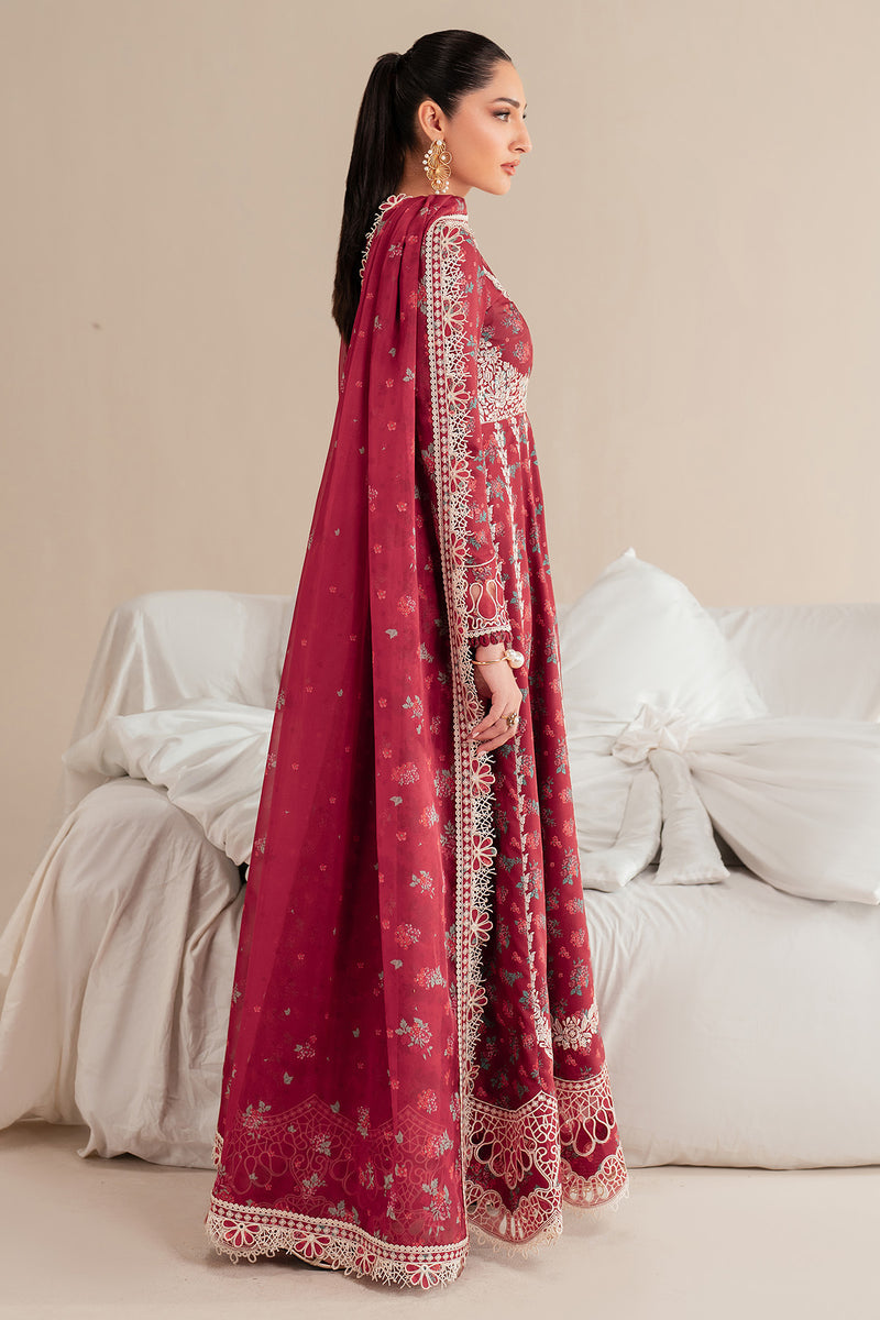 Jazmin | Iris Luxury Lawn 25 | IL'25-D08 S Dust Red Lawn