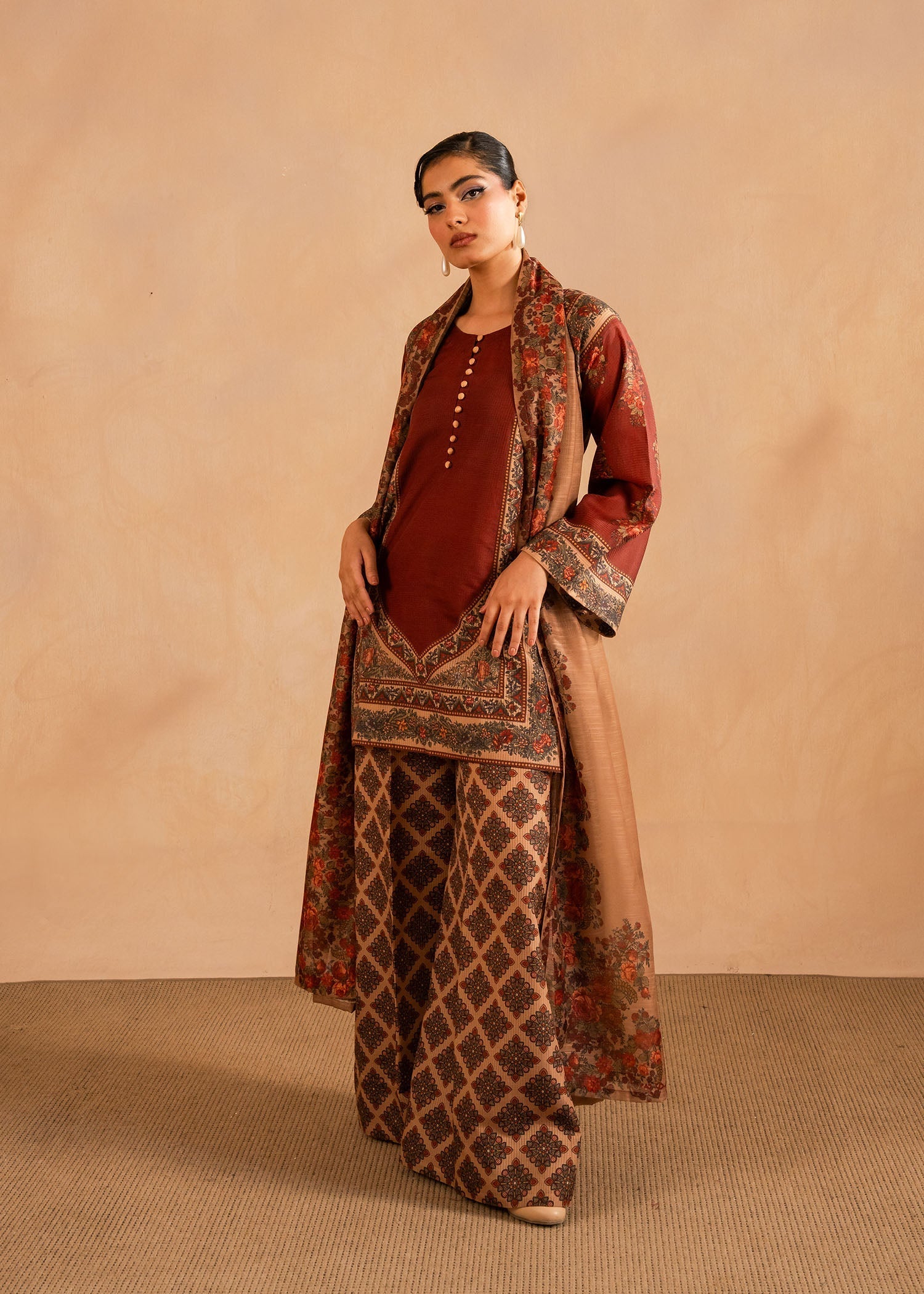 Maria Osama Khan | Retro Lawn 25 | Berra XL Rust Lawn