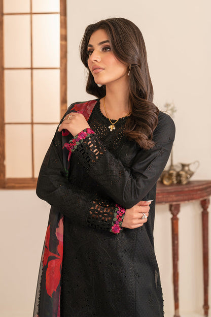Zarif | Lamhay Luxury Eid Lawn 25 | 05 ZOYAH L Black Lawn