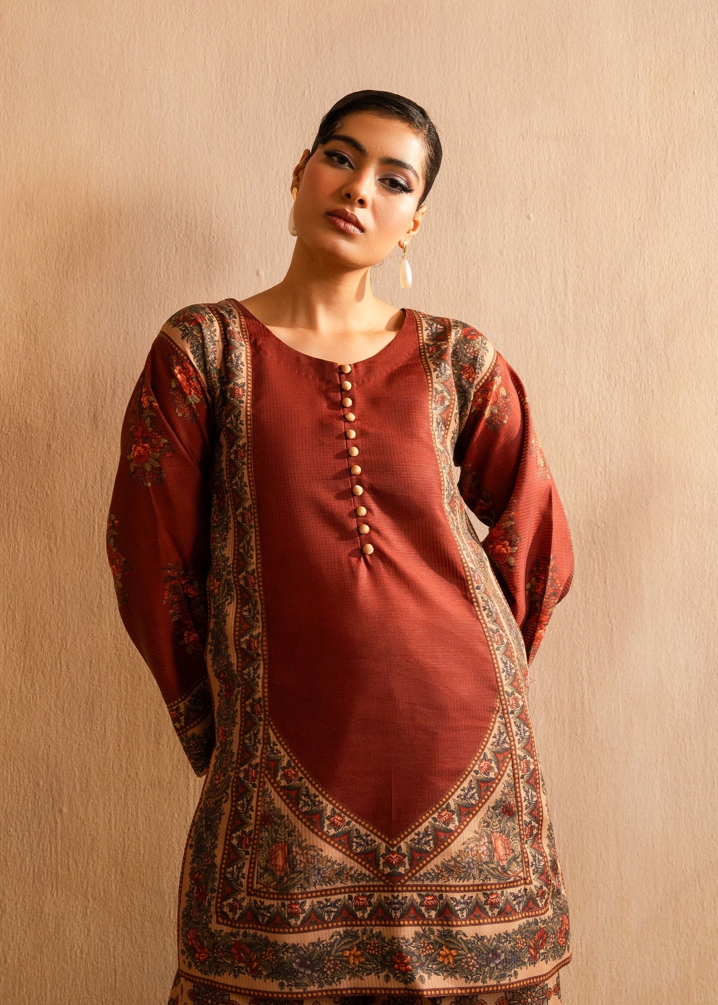 Maria Osama Khan | Retro Lawn 25 | Berra M Rust Lawn