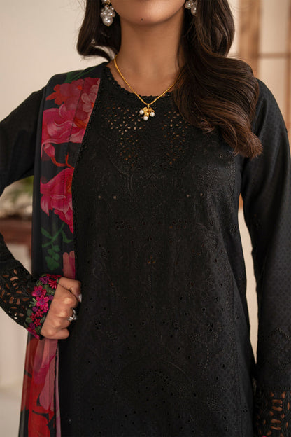 Zarif | Lamhay Luxury Eid Lawn 25 | 05 ZOYAH M Black Lawn