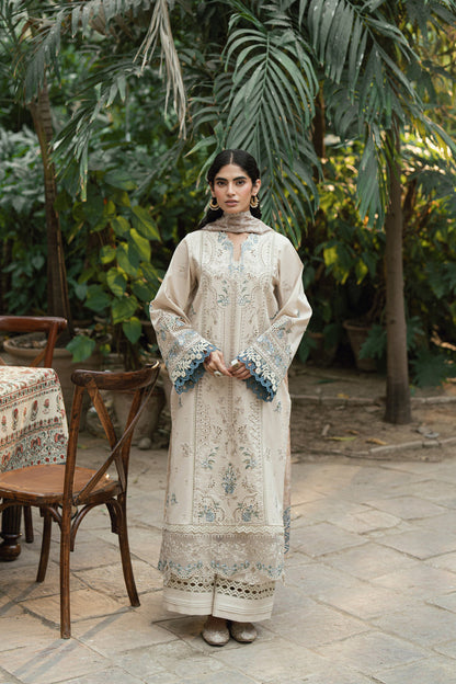 Florent | Eid Edits Luxury Lawn | FEE-4B XS Off White Lawn