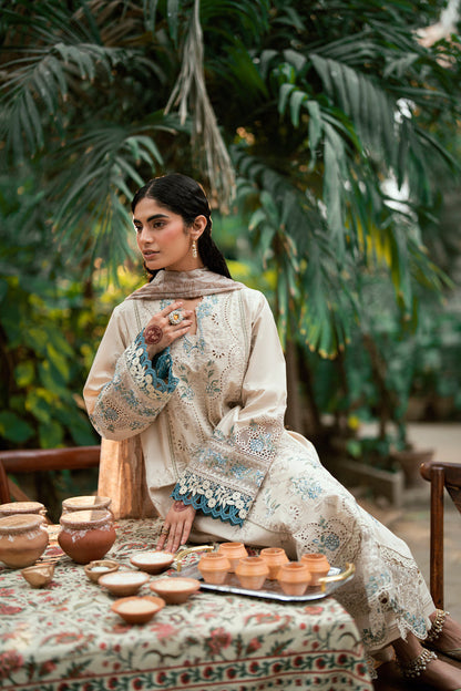Florent | Eid Edits Luxury Lawn | FEE-4B L Off White Lawn