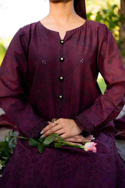 Neeshay | Summer Lines Printkari | CRIMSON - Pakistani Designer Dress - by Neeshay | Type: Luxury - 100% Original at Saira Sultan