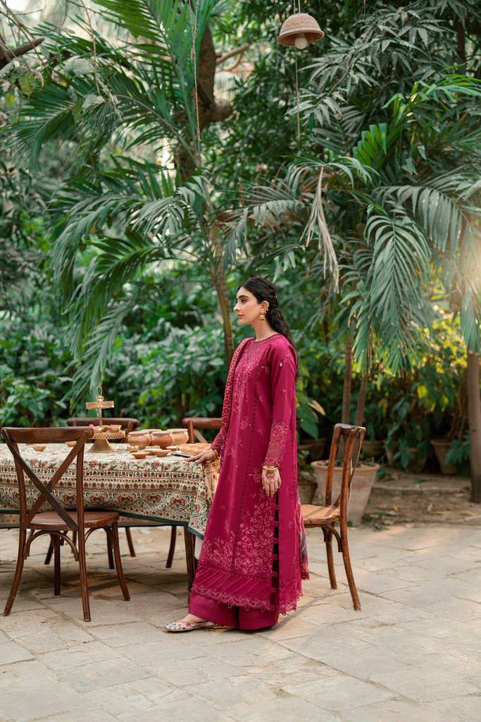 Florent | Eid Edits Luxury Lawn | FEE-2B L Carmine Lawn