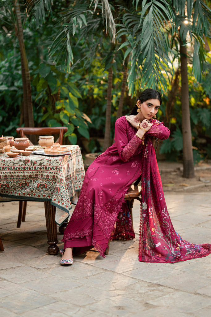 Florent | Eid Edits Luxury Lawn | FEE-2B XL Carmine Lawn