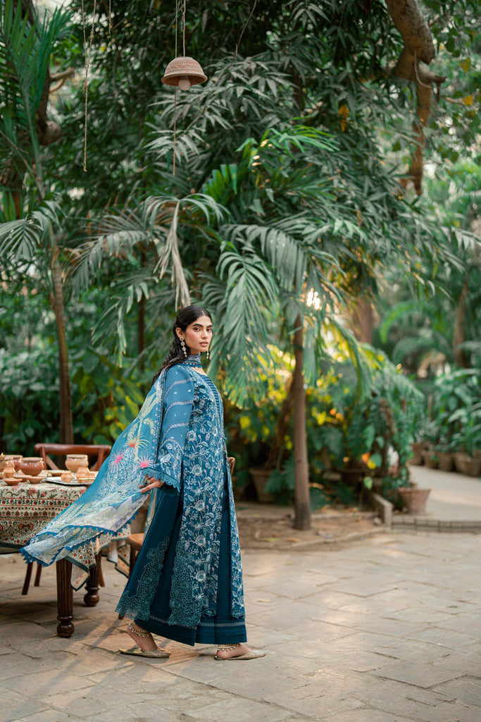 Florent | Eid Edits Luxury Lawn | FEE-3B XL Sea Green Lawn