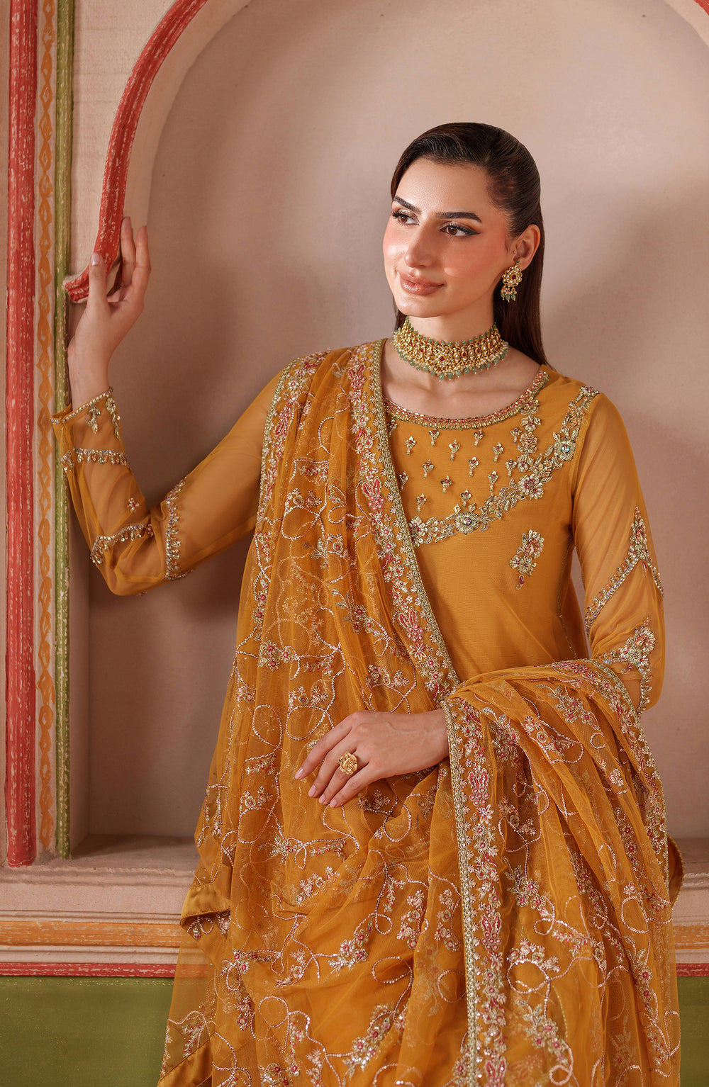 Zarif | Falesia Formals | UNST-HF-04 SOHA - Pakistani Designer Dress - by Zarif - Type : Ladies Clothes - 100% Original at Saira Sultan