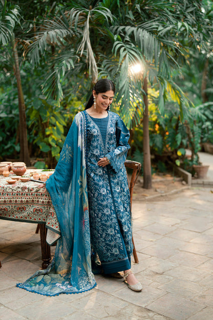 Florent | Eid Edits Luxury Lawn | FEE-3B XS Sea Green Lawn