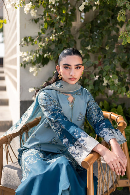 Xenia Formals | Summer Away 25 | NEHAR L Light Blue Gray Lawn