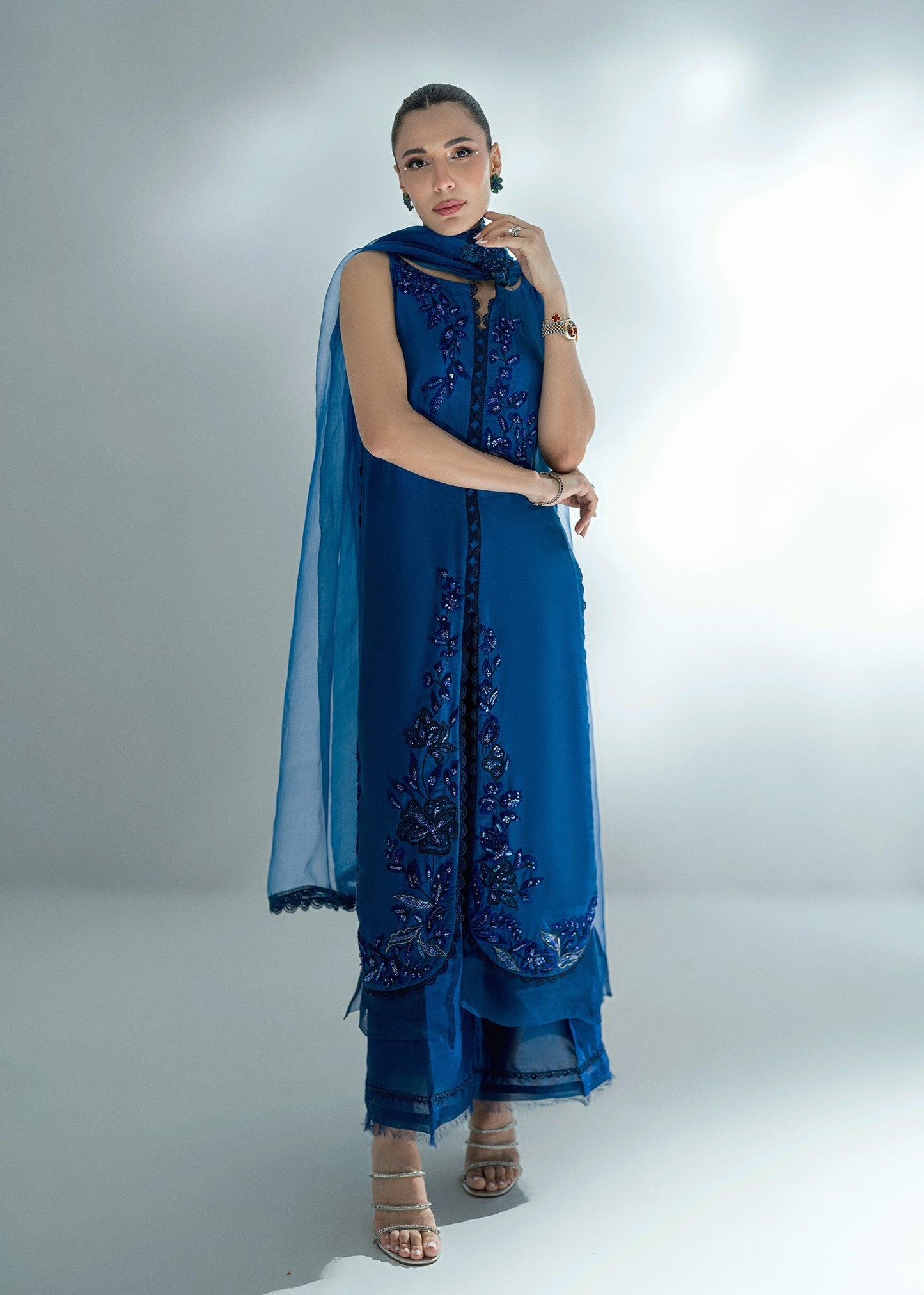 Umsha | Soiree De Rose | Celestial Veil - Pakistani Designer Dress - by Umsha - Type : Ladies Clothes - 100% Original at Saira Sultan