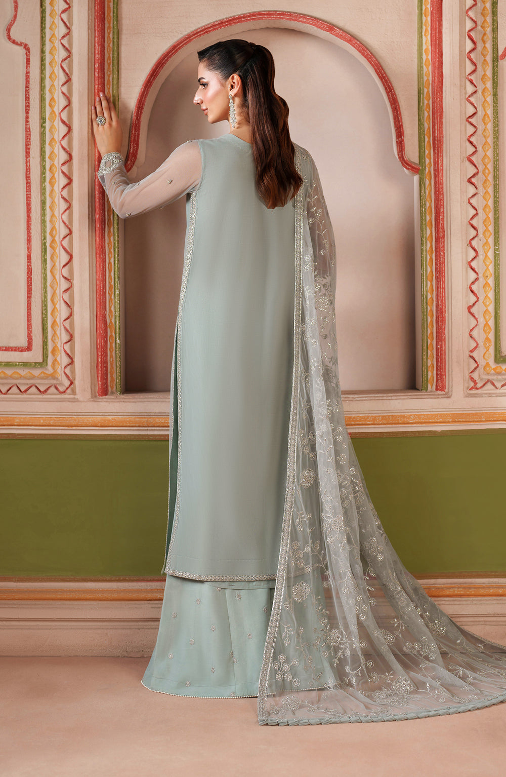 Zarif | Falesia Formals | UNST-HF-05 DINAAR - Pakistani Designer Dress - by Zarif - Type : Ladies Clothes - 100% Original at Saira Sultan
