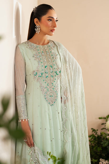 Alizeh | Handcrafted Eid Edit 25 | AF-HM-4035-Rimel M Mint Chiffon