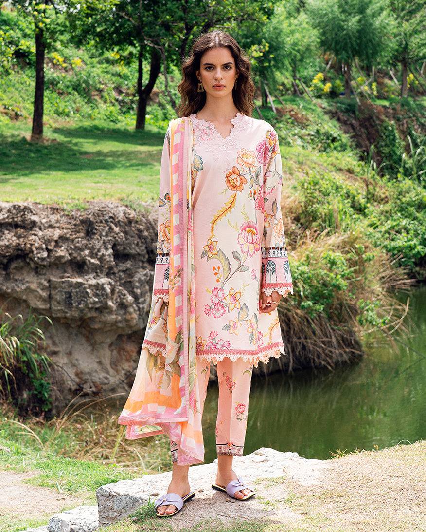 Roheenaz | Garden Veal Printed Lawn 25 |Wildflower fluff - Pakistani Designer Dress - by Roheenaz | Type: Ladies Clothes - 100% Original at Saira Sultan