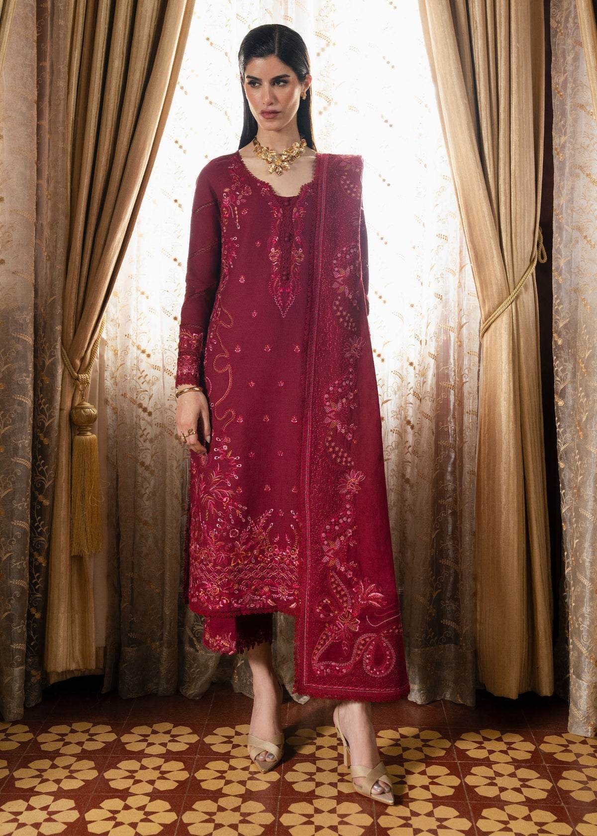 Kanwal Malik | Gulana Winter 25 | Gulerana by Kanwal Malik - Designer Dress  - Type : Ladies Clothes - Available at Saira Sultan - 100% Original 