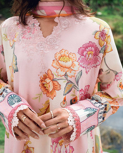 Roheenaz | Garden Veal Printed Lawn 25 |Wildflower fluff - Pakistani Designer Dress - by Roheenaz | Type: Ladies Clothes - 100% Original at Saira Sultan