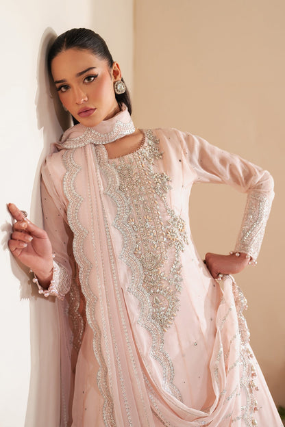 Alizeh | Handcrafted Eid Edit 25 | AF-HM-4036-Dazzle L Light Pink Chiffon