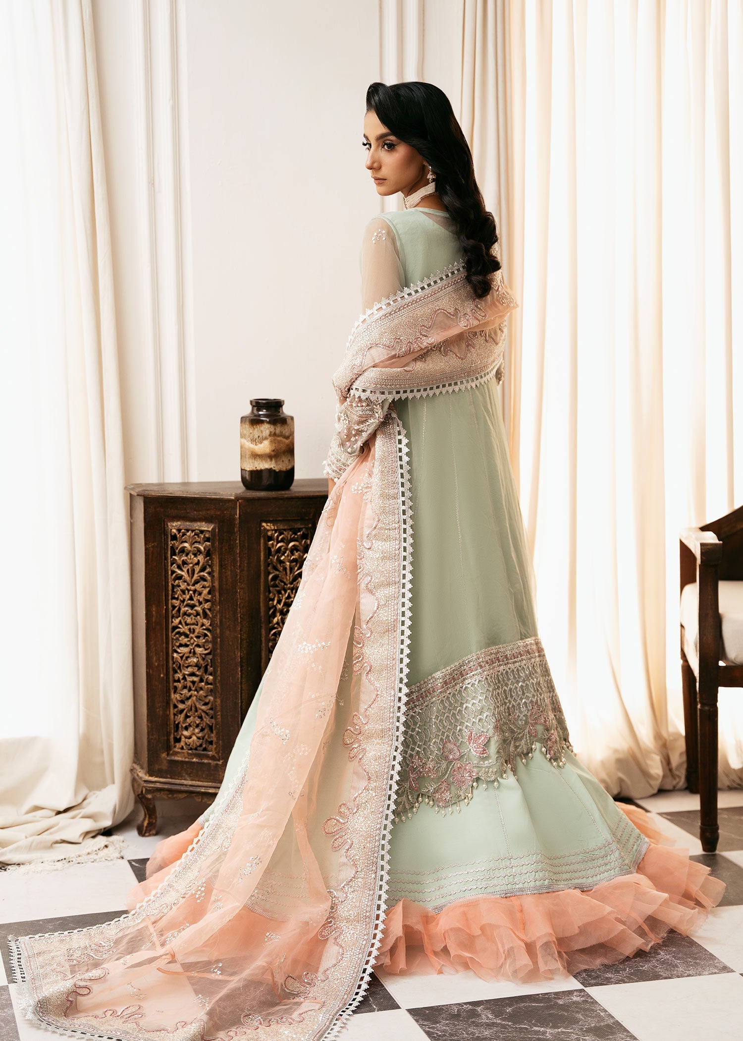 Inayat | Festive Formals | TEEL-TALE - Pakistani Designer Dress - by Inayat - Type : Ladies Clothes - 100% Original at Saira Sultan