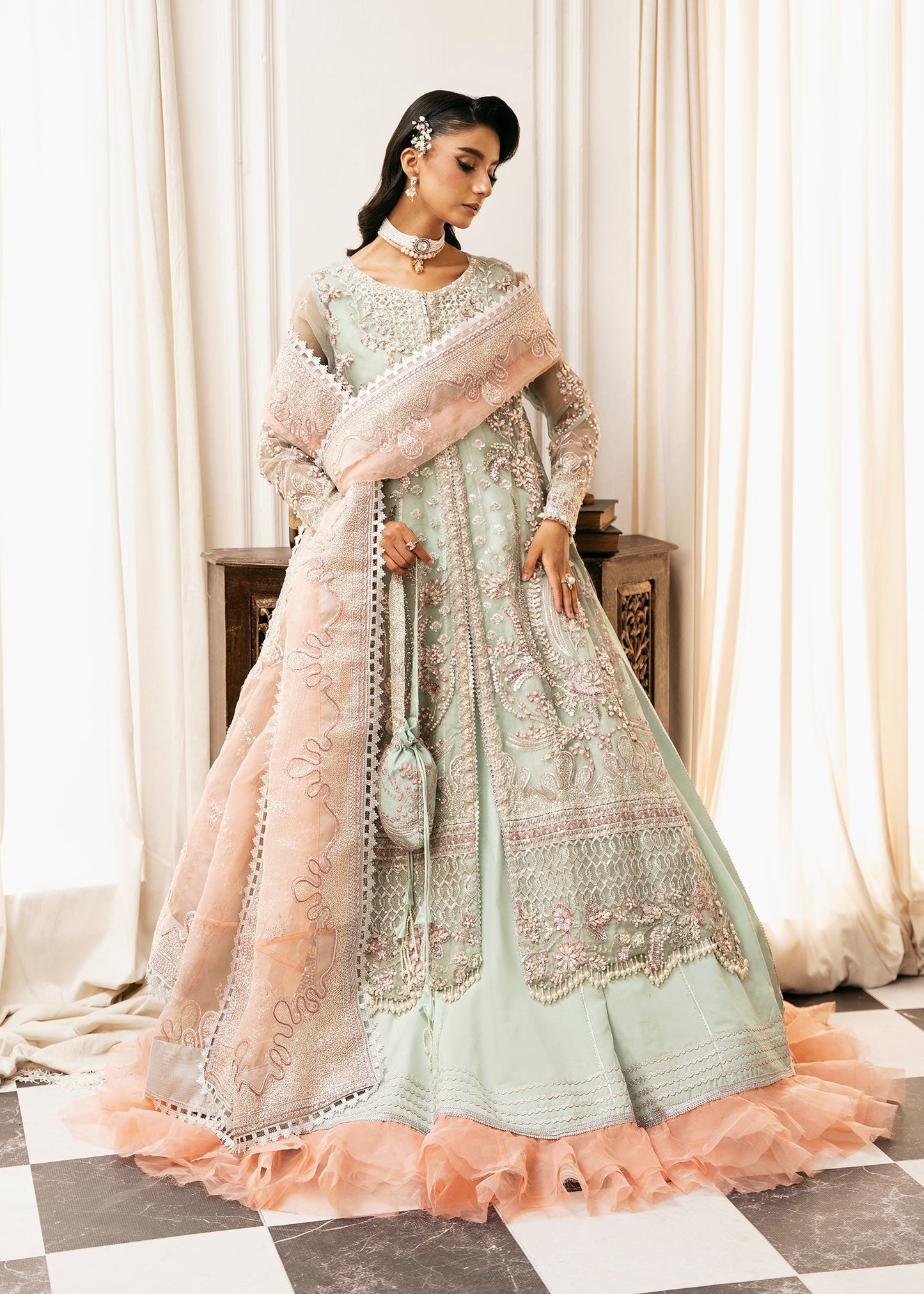 Inayat | Festive Formals | TEEL-TALE - Pakistani Designer Dress - by Inayat - Type : Ladies Clothes - 100% Original at Saira Sultan