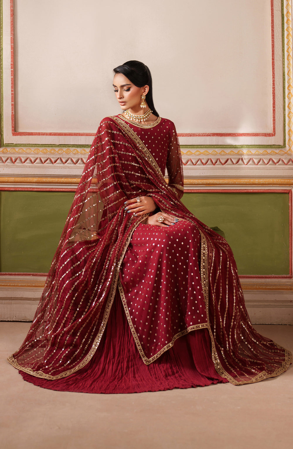 Zarif | Falesia Formals | UNST-HF-01 MUHAAG - Pakistani Designer Dress - by Zarif - Type : Ladies Clothes - 100% Original at Saira Sultan