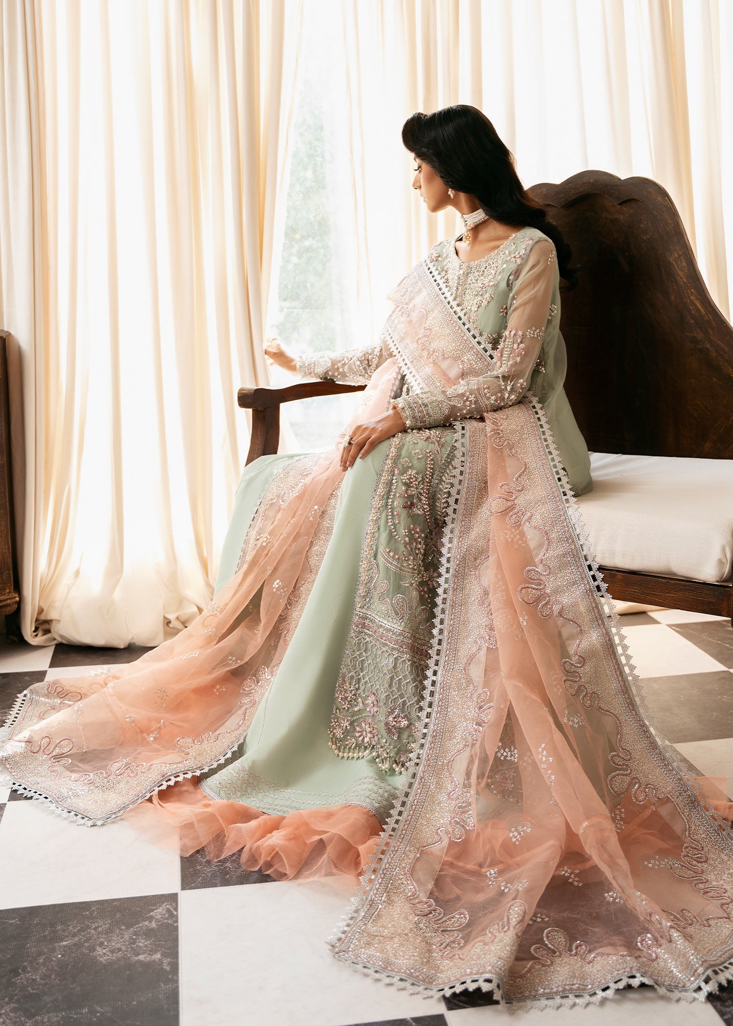 Inayat | Festive Formals | TEEL-TALE - Pakistani Designer Dress - by Inayat - Type : Ladies Clothes - 100% Original at Saira Sultan