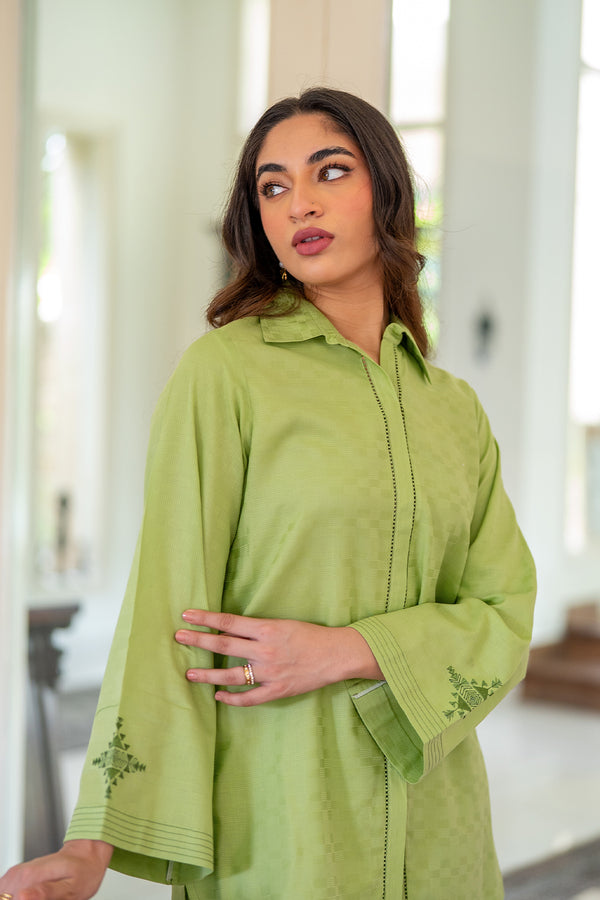 Sahar | Pre Essential Emb Edit | Celadon bliss - Pakistani Designer Dress - by Sahar - Type : Ladies Clothes - 100% Original at Saira Sultan