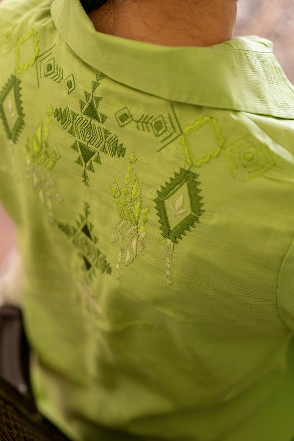 Sahar | Pre Essential Emb Edit | Celadon bliss - Pakistani Designer Dress - by Sahar - Type : Ladies Clothes - 100% Original at Saira Sultan