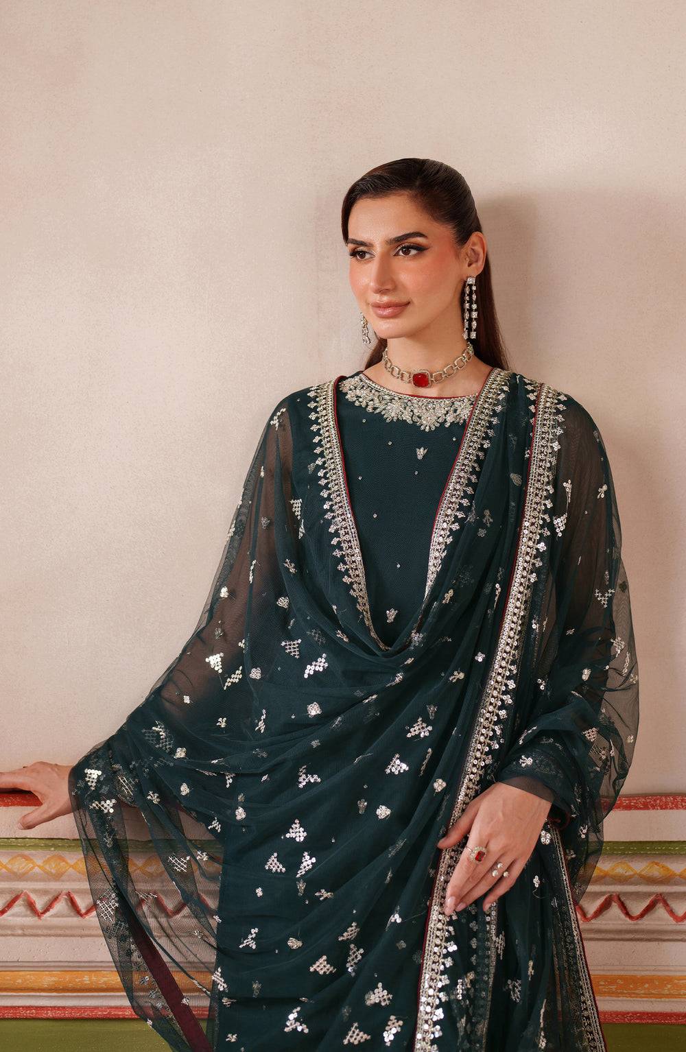 Zarif | Falesia Formals | UNST-HF-02 SHENAAR - Pakistani Designer Dress - by Zarif - Type : Ladies Clothes - 100% Original at Saira Sultan