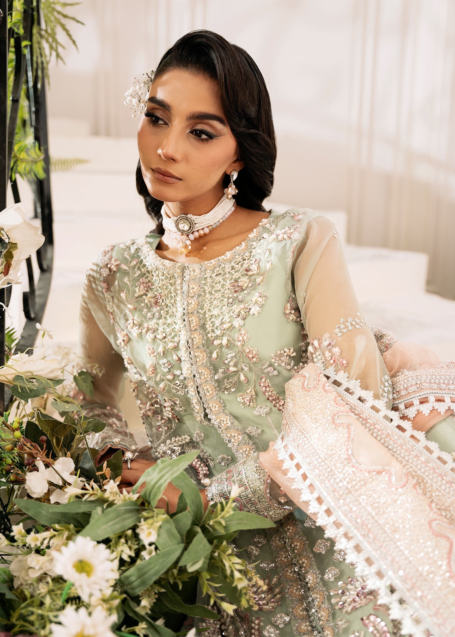 Inayat | Festive Formals | TEEL-TALE - Pakistani Designer Dress - by Inayat - Type : Ladies Clothes - 100% Original at Saira Sultan