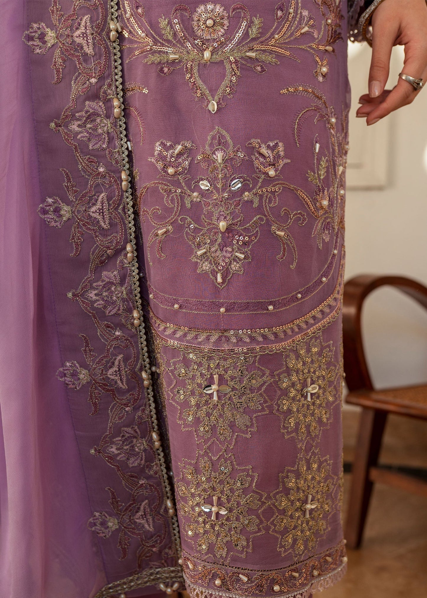 Shurooq | Zara Edit 24 | Jamila XL Lilac Chiffon
