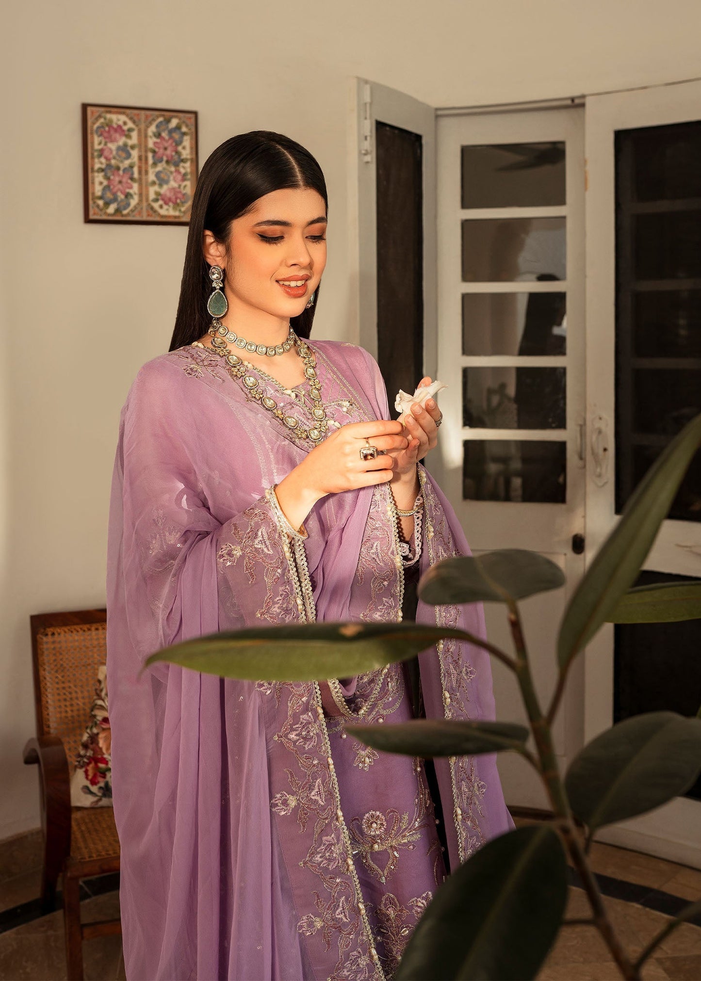 Shurooq | Zara Edit 24 | Jamila L Lilac Chiffon
