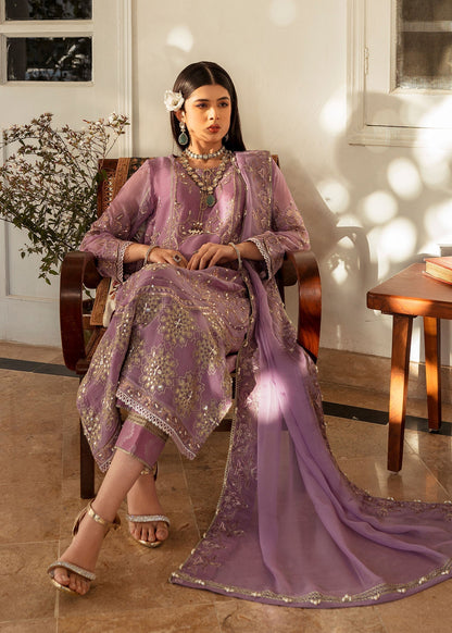 Shurooq | Zara Edit 24 | Jamila Custom Size Lilac Chiffon