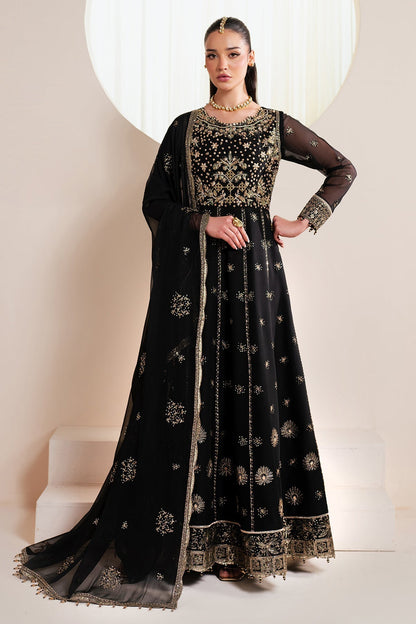 Alizeh | Handcrafted Eid Edit 25 | AF-HM-4030-Noir L Black Chiffon