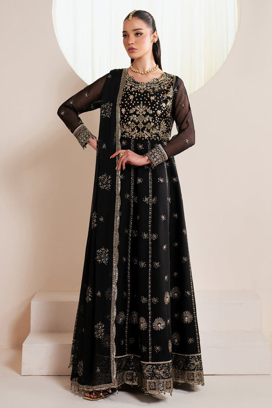 Alizeh | Handcrafted Eid Edit 25 | AF-HM-4030-Noir XS Black Chiffon