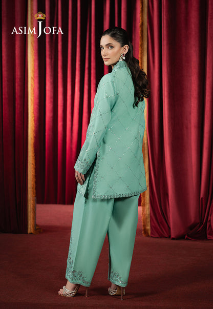 Asim Jofa | Premium Festive | AJPF-11 S Ferozi Organza