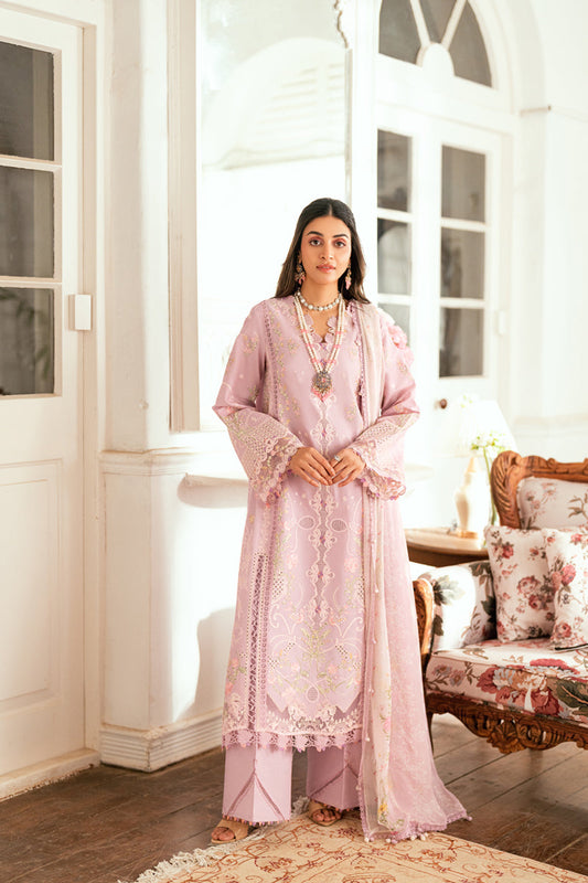 Qalamkar | Luxury Lawn Eid Edit | SB-06 Komal XS Soft Lilac Lawn