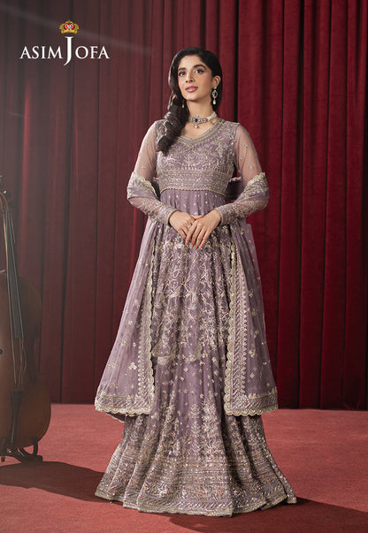 Asim Jofa | Premium Festive | AJPF-34 M Lilac Net