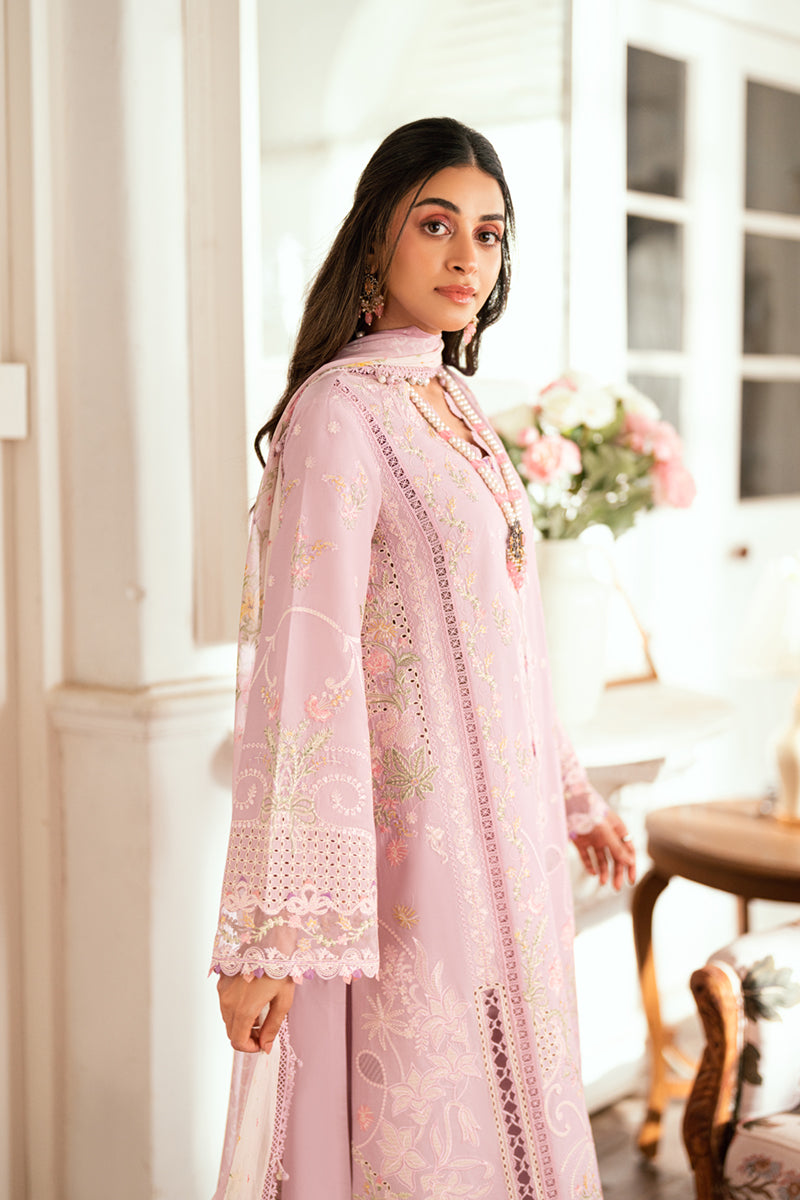 Qalamkar | Luxury Lawn Eid Edit | SB-06 Komal S Soft Lilac Lawn