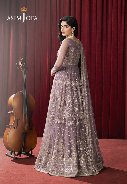 Asim Jofa | Premium Festive | AJPF-34 Custom Size Lilac Net