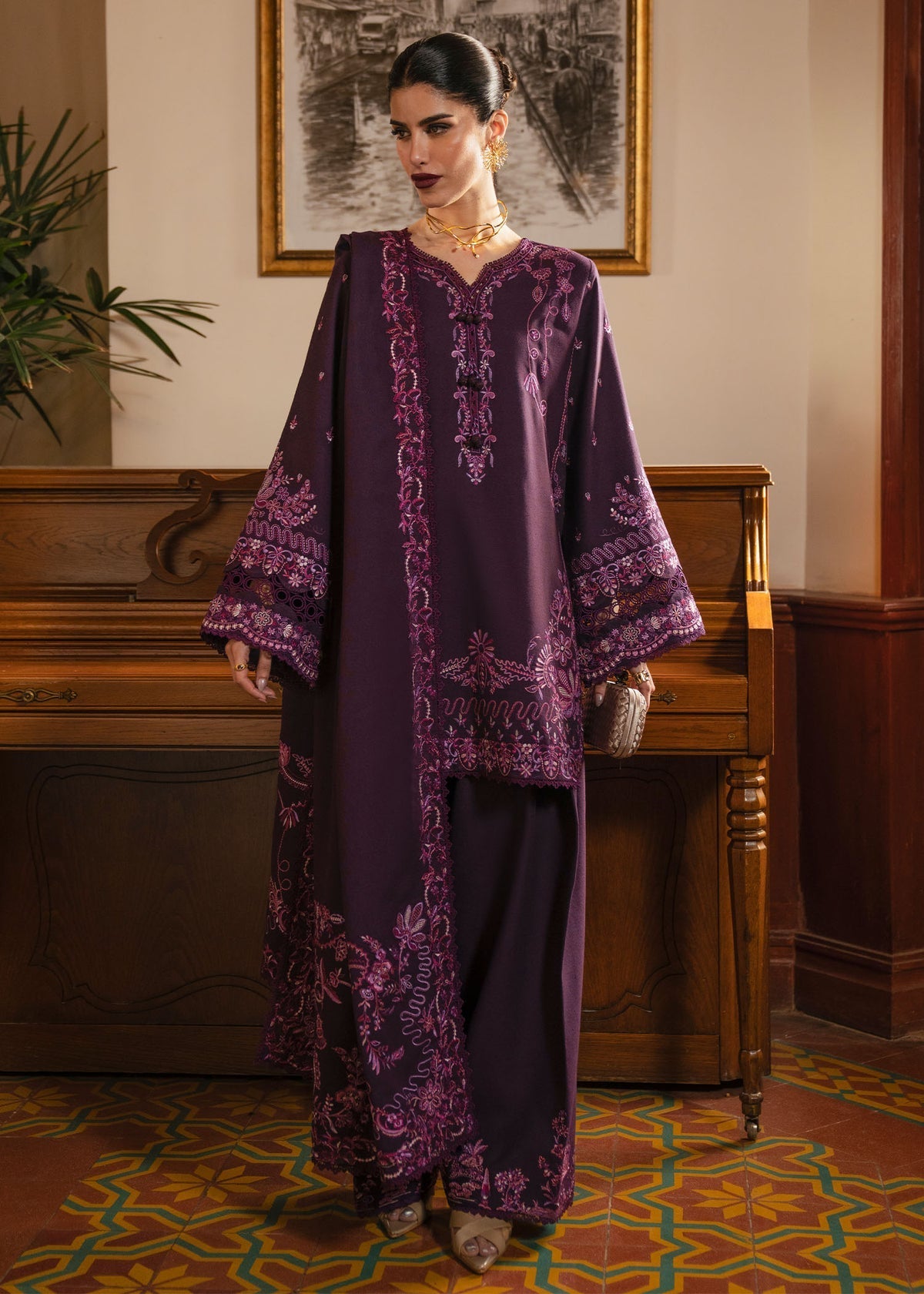 Kanwal Malik | Gulana Winter 25 | Roshanda by Kanwal Malik - Designer Dress  - Type : Ladies Clothes - Available at Saira Sultan - 100% Original 