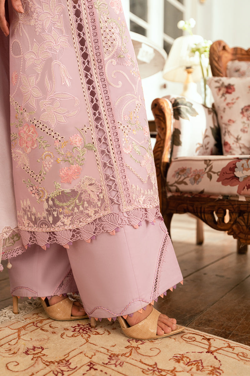 Qalamkar | Luxury Lawn Eid Edit | SB-06 Komal M Soft Lilac Lawn