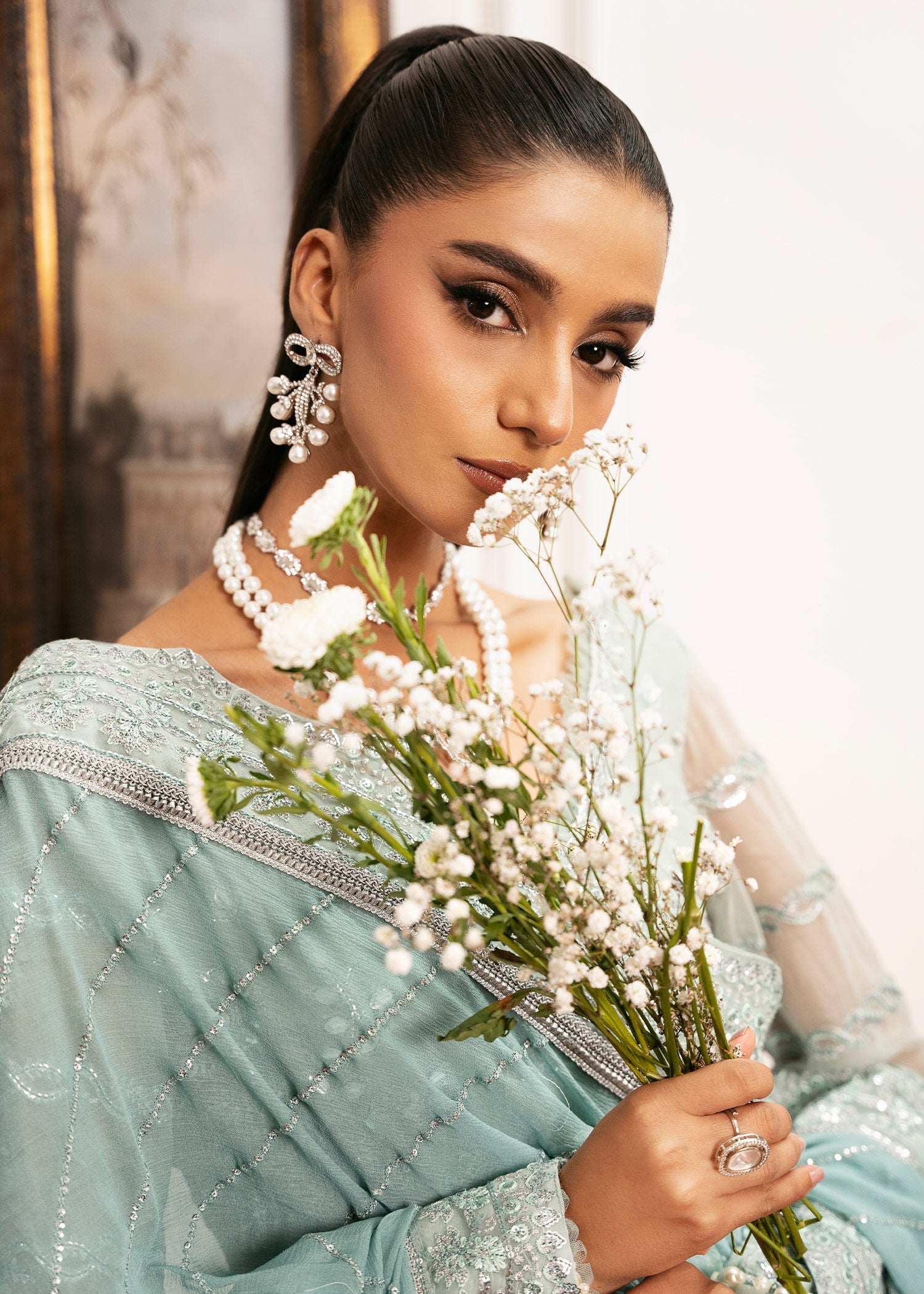 Inayat | Festive Formals | EQUISITE-ROSE - Pakistani Designer Dress - by Inayat - Type : Ladies Clothes - 100% Original at Saira Sultan