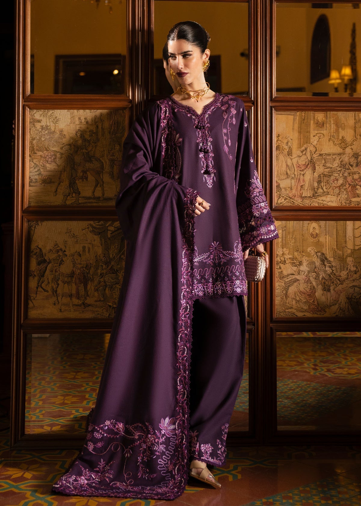 Kanwal Malik | Gulana Winter 25 | Roshanda by Kanwal Malik - Designer Dress  - Type : Ladies Clothes - Available at Saira Sultan - 100% Original 