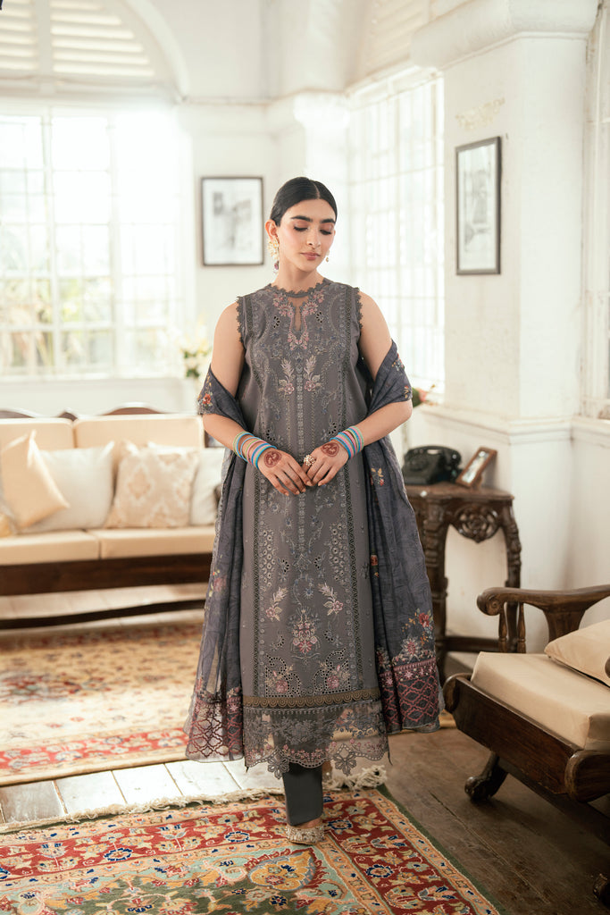 Florent | Eid Edits Luxury Lawn | FEE-4A XS Gray Lawn