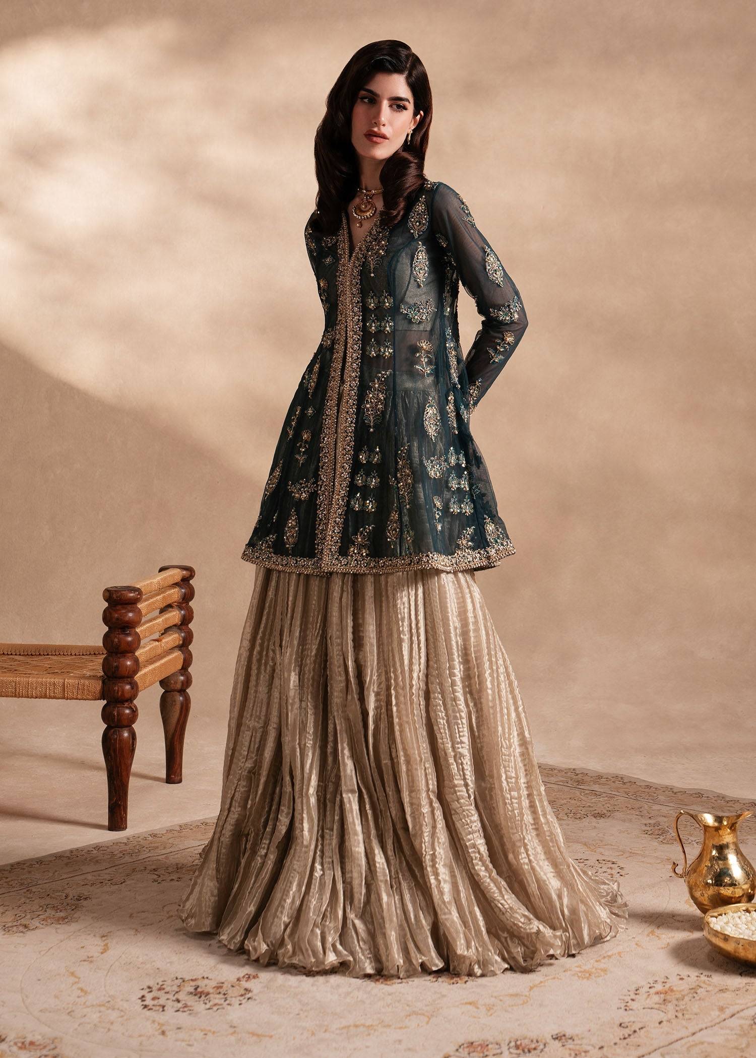 Sadaf Fawad Khan | Nafees Formals 25 | Nageenah - Pakistani Designer Dress - by Sadaf Fawad Khan | Type: Ladies Clothes - 100% Original at Saira Sultan