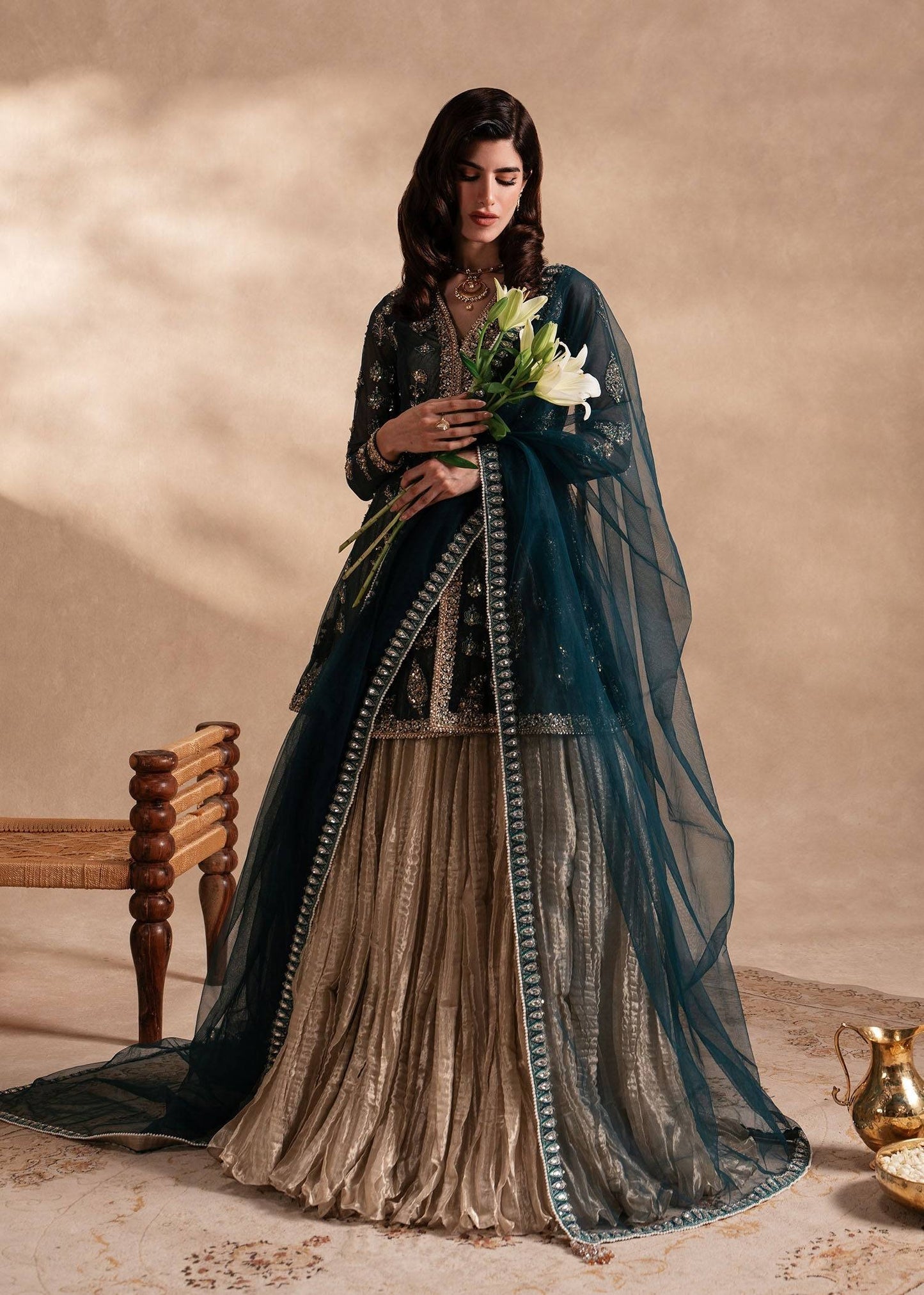 Sadaf Fawad Khan | Nafees Formals 25 | Nageenah - Pakistani Designer Dress - by Sadaf Fawad Khan | Type: Ladies Clothes - 100% Original at Saira Sultan
