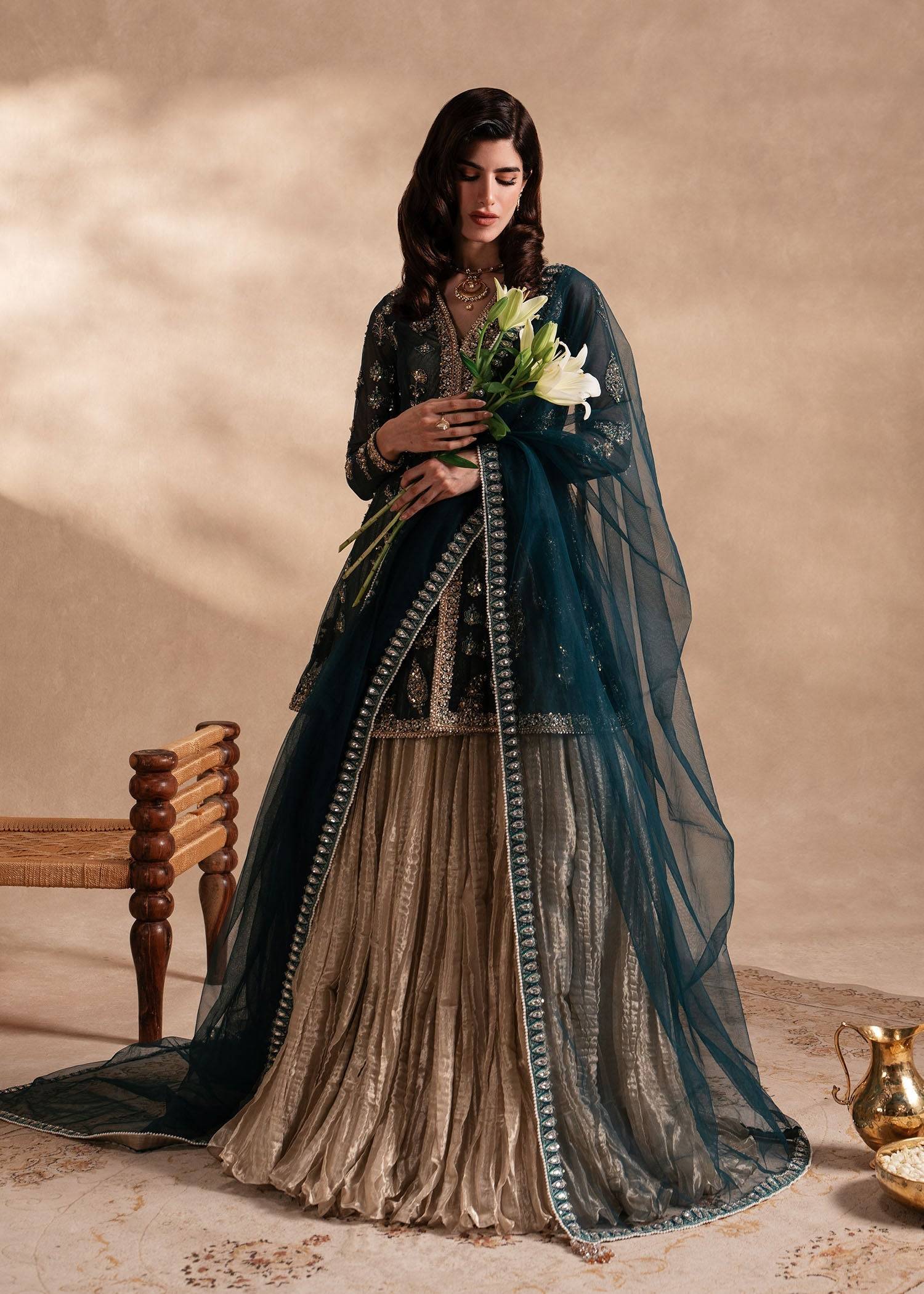 Sadaf Fawad Khan | Nafees Formals 25 | Nageenah - Pakistani Designer Dress - by Sadaf Fawad Khan | Type: Ladies Clothes - 100% Original at Saira Sultan