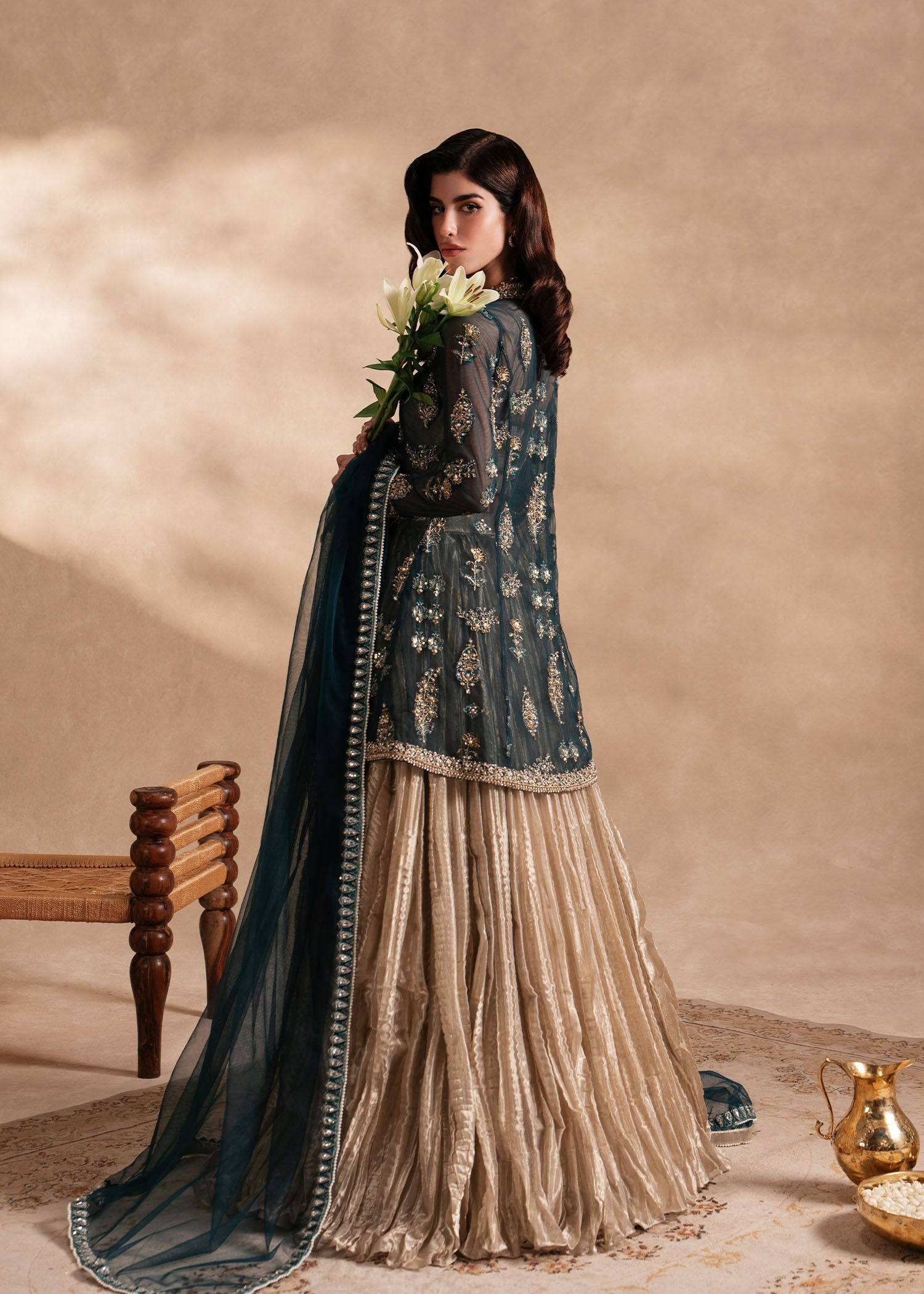 Sadaf Fawad Khan | Nafees Formals 25 | Nageenah - Pakistani Designer Dress - by Sadaf Fawad Khan | Type: Ladies Clothes - 100% Original at Saira Sultan