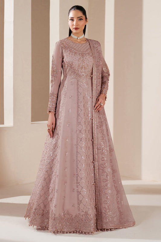 Alizeh | Handcrafted Eid Edit 25 | AF-HM-4031-Saffron XS Soft Pink Chiffon