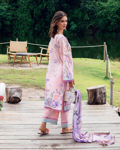 Roheenaz | Garden Veal Printed Lawn 25 |Lilac Dust - Pakistani Designer Dress - by Roheenaz | Type: Ladies Clothes - 100% Original at Saira Sultan